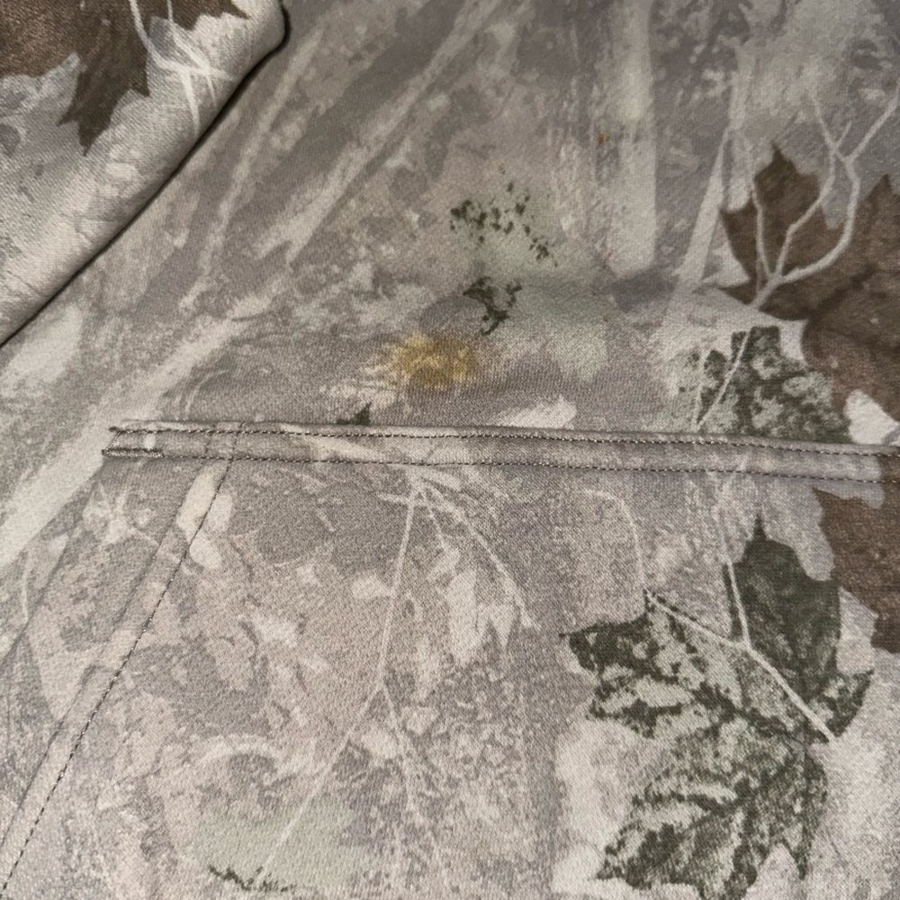 Abercrombie & Fitch Leaf Print Hoodie - Gray and Brown - Picture 2 of 3